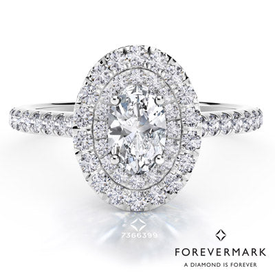 De beers clearance oval diamond ring