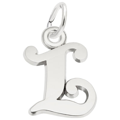 Sterling Silver Initial Charms Sterling Silver / V