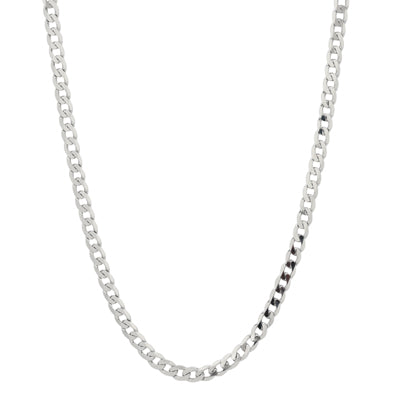 Sterling Silver 3mm Curb Chain Necklace