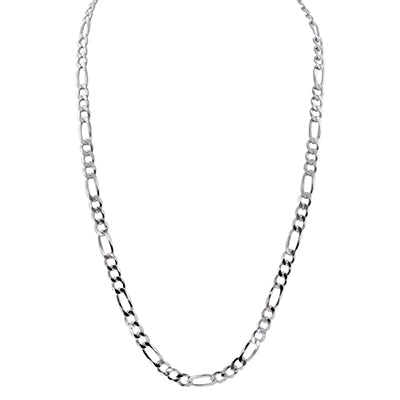 .925 online STERLING SILVER FIGARO 24” NECK CHAIN 7mm THICK NEW COND.