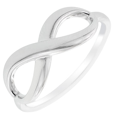 Stainless steel store infinity ring