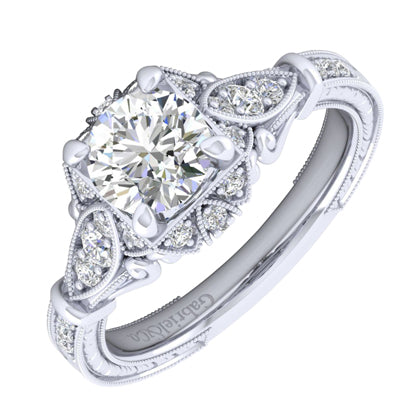 Estate engagement ring on sale settings