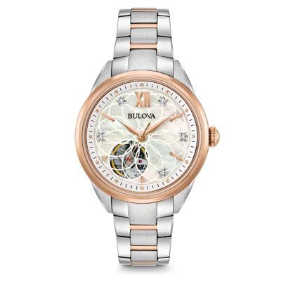 Bulova stainless steel hot sale diamond watch