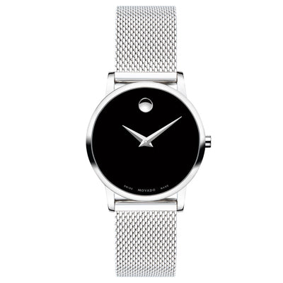 Movado Museum Classic Womens Watch with Black Dial and Stainless Steel Day s Jewelers