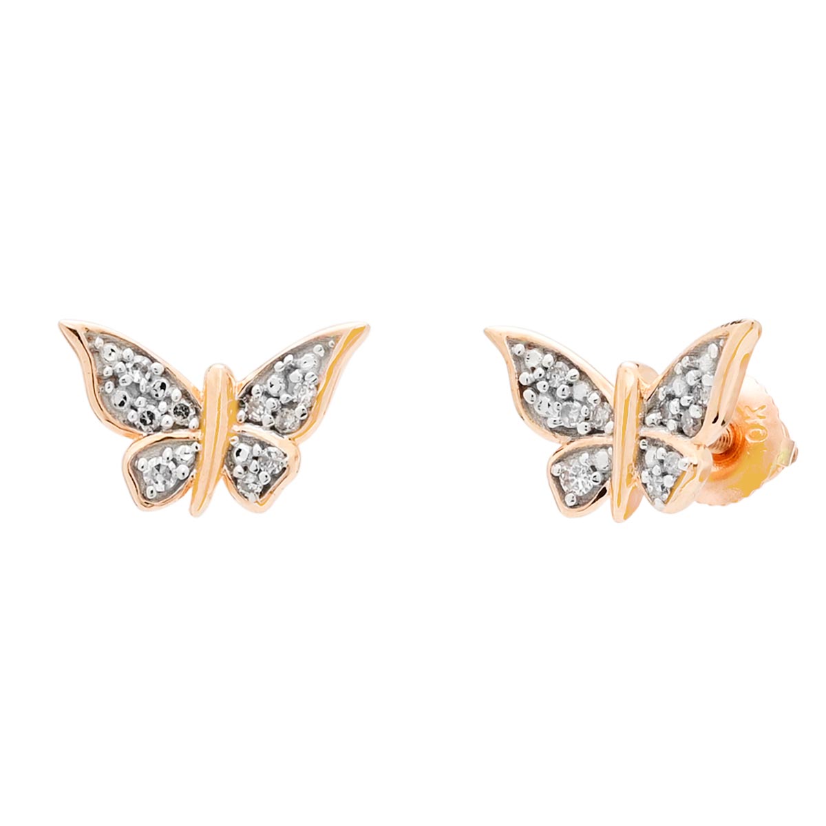 10kt buy butterfly earrings