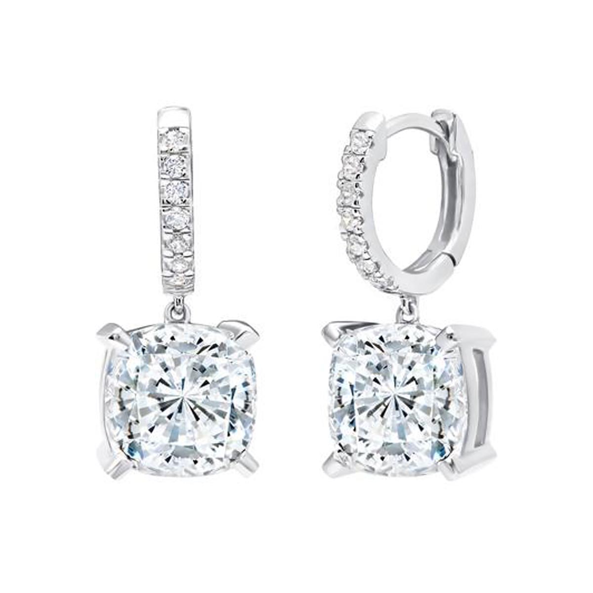 Crislu sterling hot sale platinum earrings