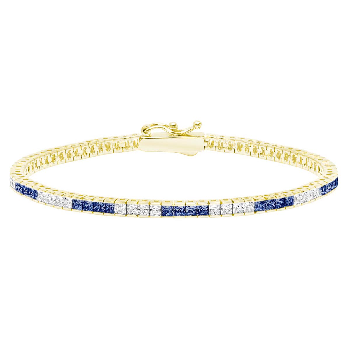 Cubic zirconia tennis on sale bracelet yellow gold