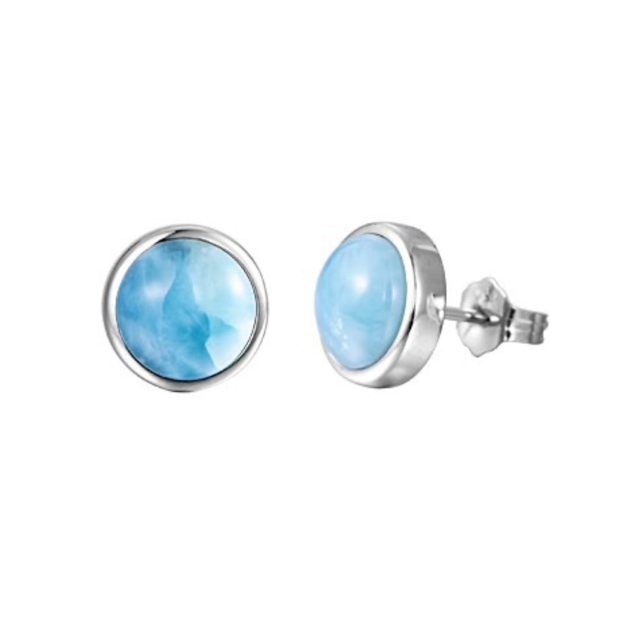 10mm Post Earrings Sterling Silver