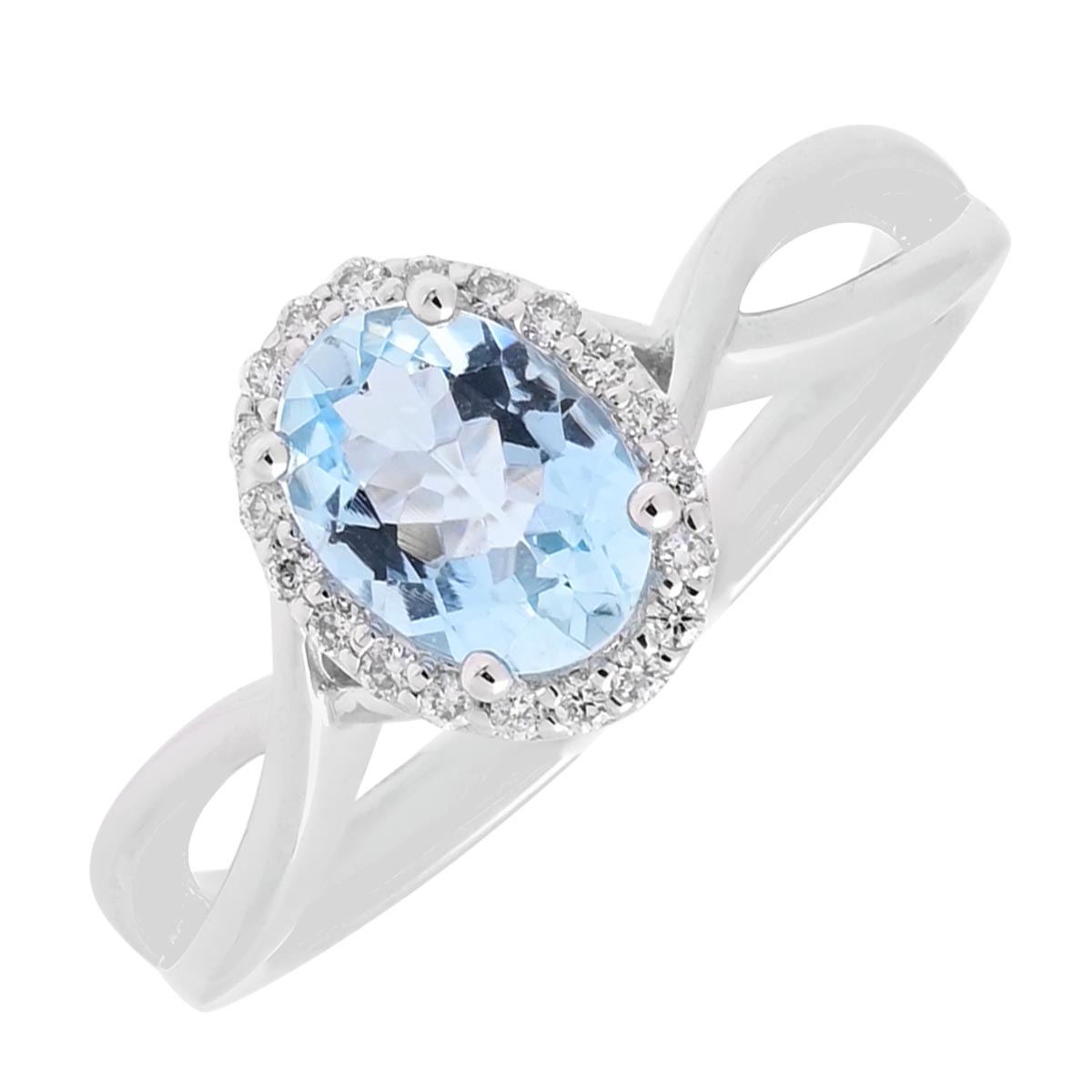 9ct aquamarine store ring