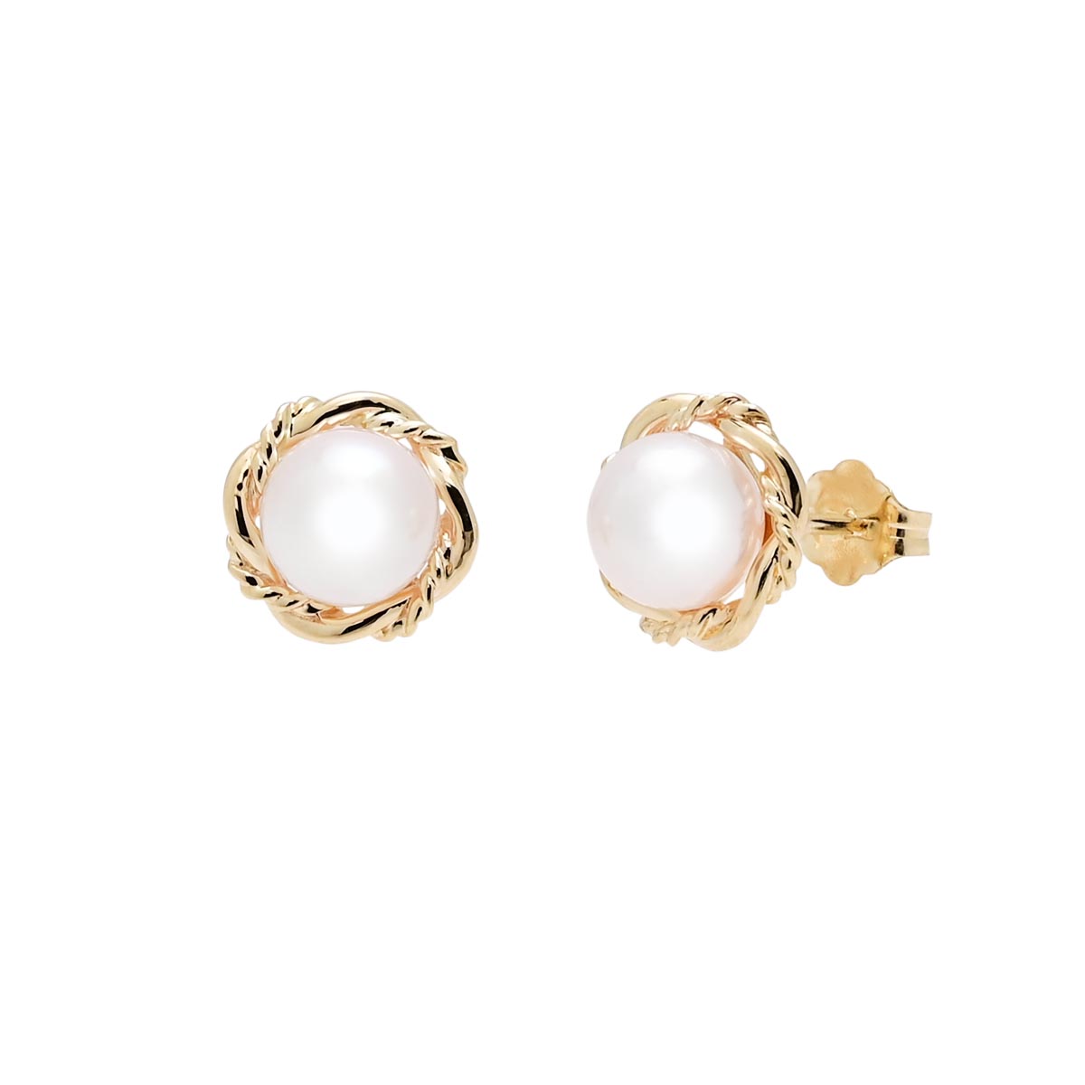 14kt pearl store earrings