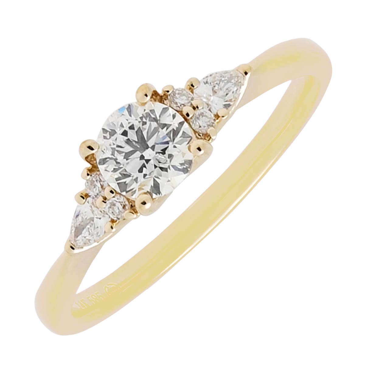 14k Gold Diamond 2024 Ring Size (8,5)