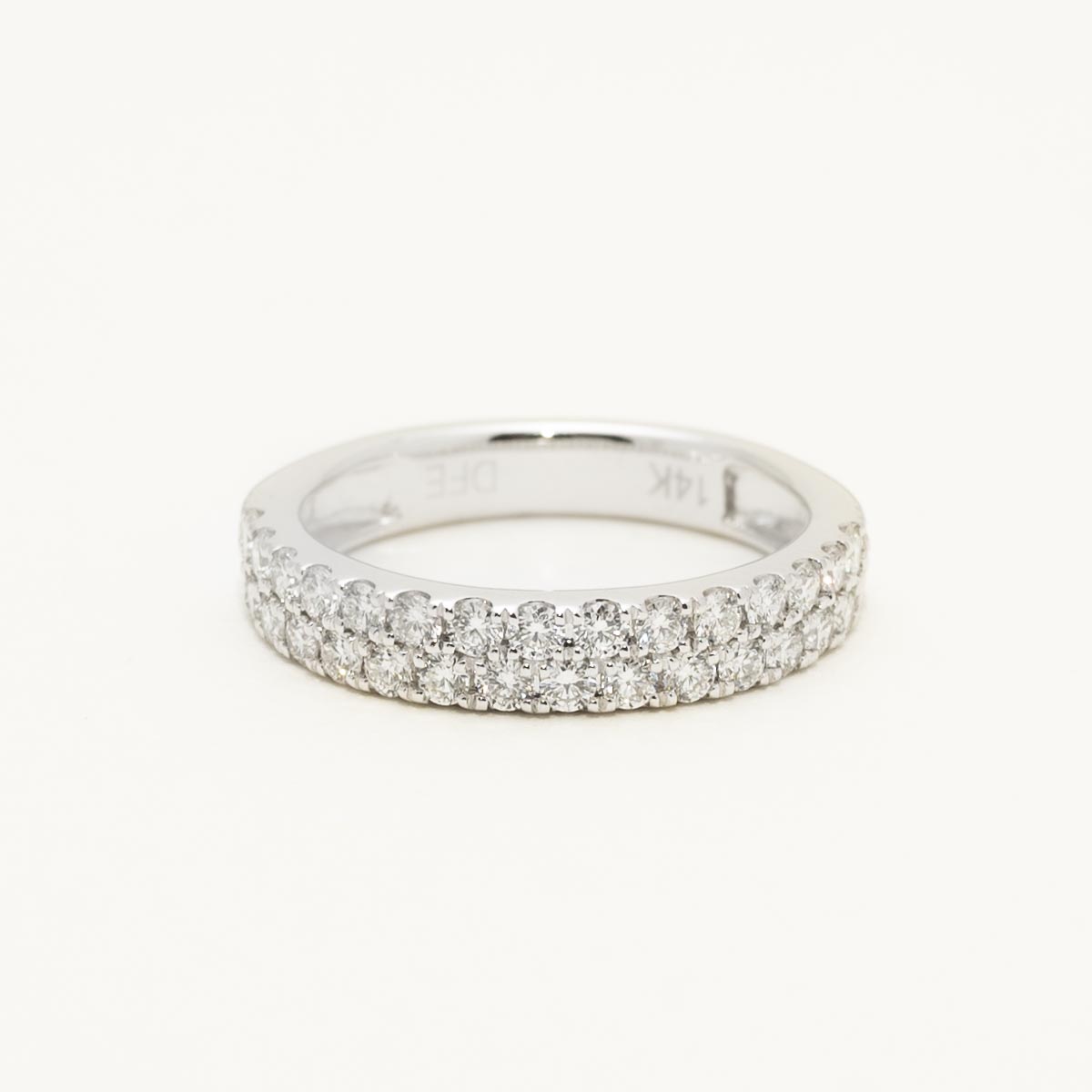 Diamond Pave Wedding Band in 14kt White Gold (3/4ct tw)