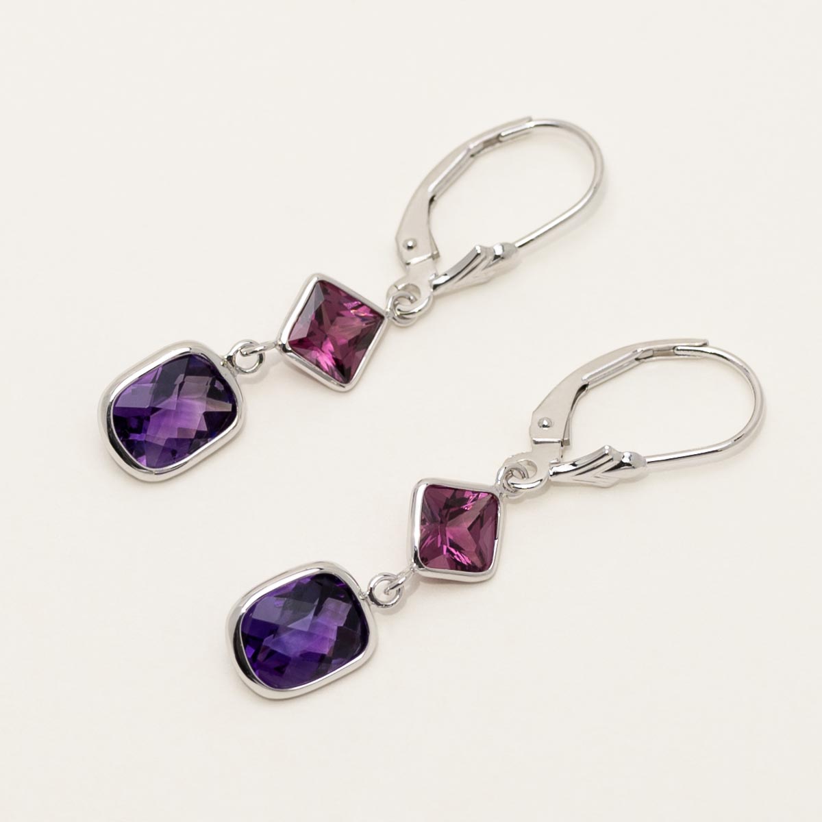 Amethyst selling earring - Amethyst garnet earrings - Amethyst earring - Amethyst dangle earring - Amethyst