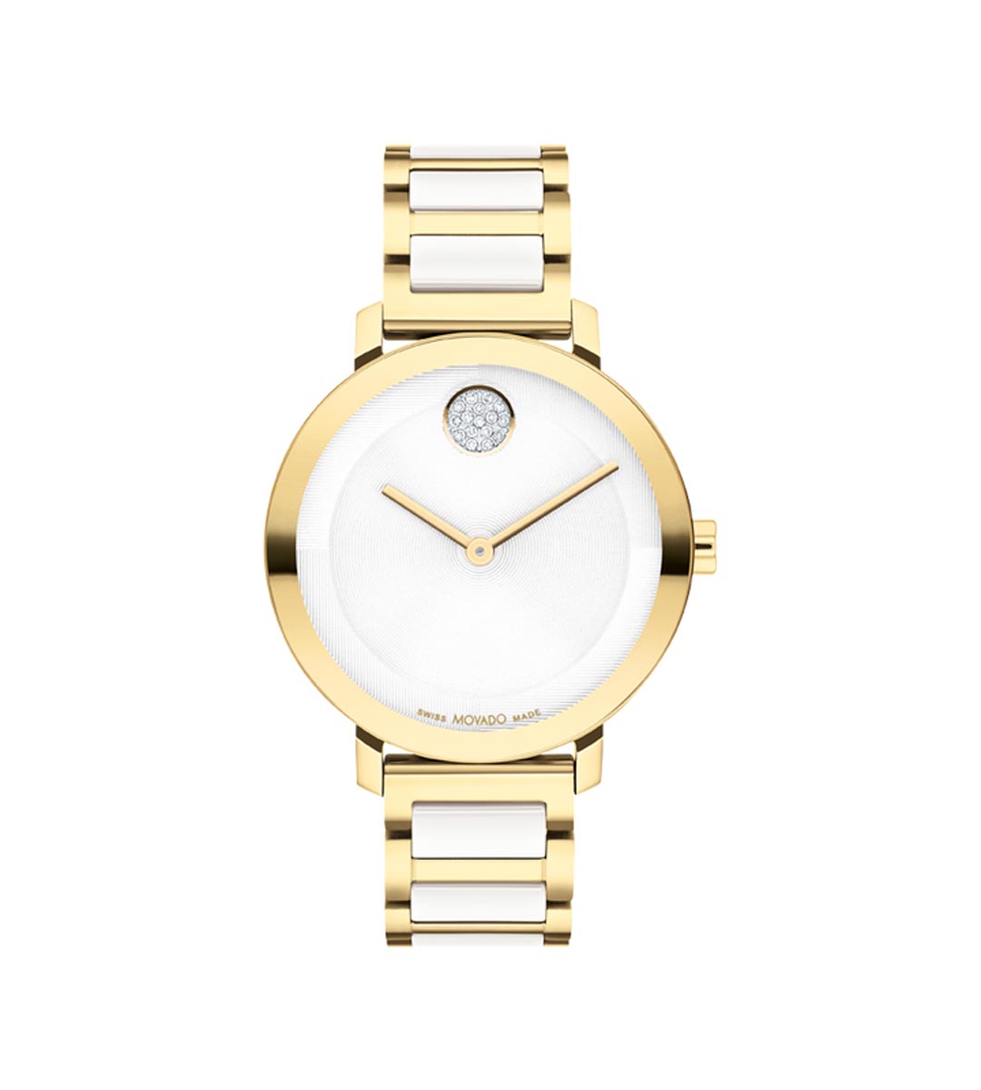 Movado Bold Evolution 2.0 Womens Watch with Gold Toned Stainless Steel Day s Jewelers