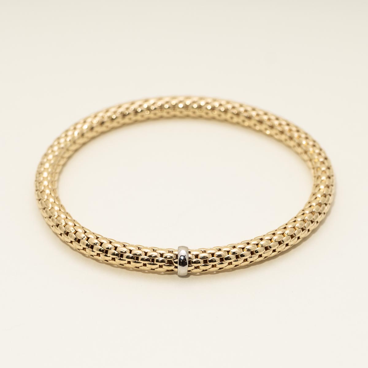 14kt online gold braided bracelet Italy