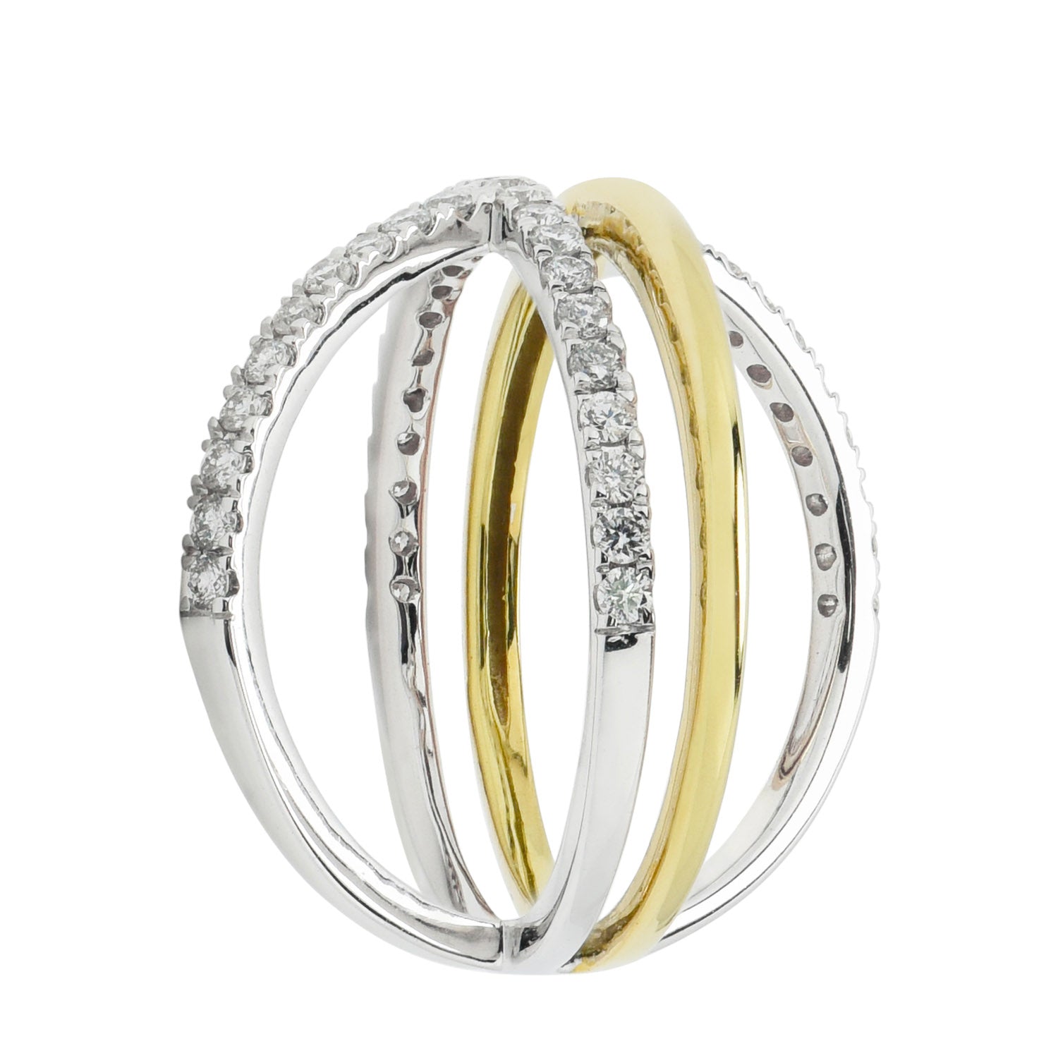 Diamond Fashion Ring in 14kt Yellow and White Gold (1/2ct tw)