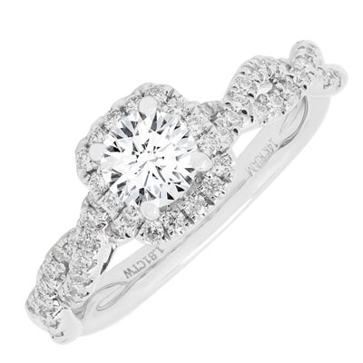 Northern Star Diamond Engagement Ring in 14kt White Gold (3/4ct tw)