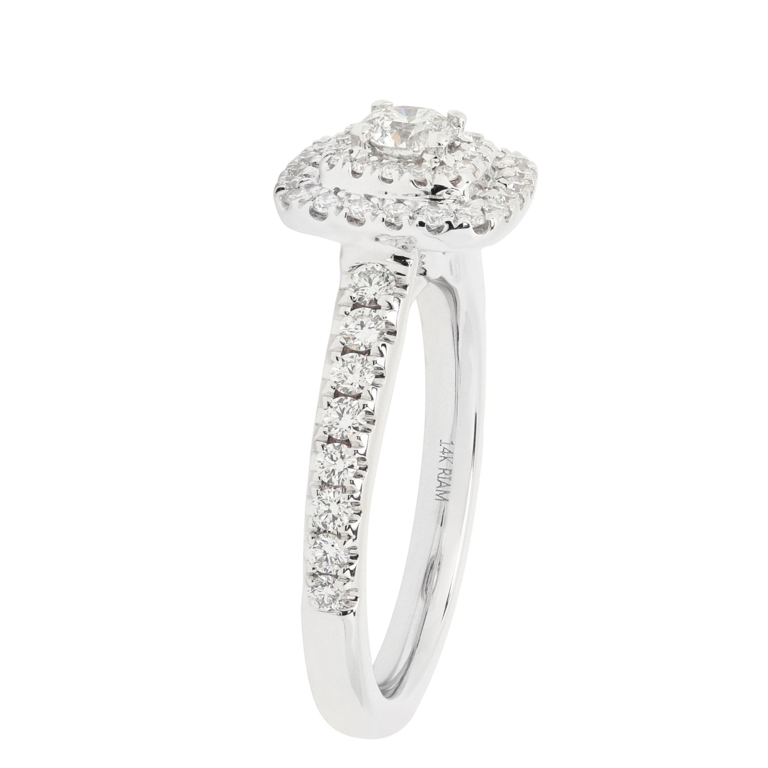 Open Star Diamond Ring 14K