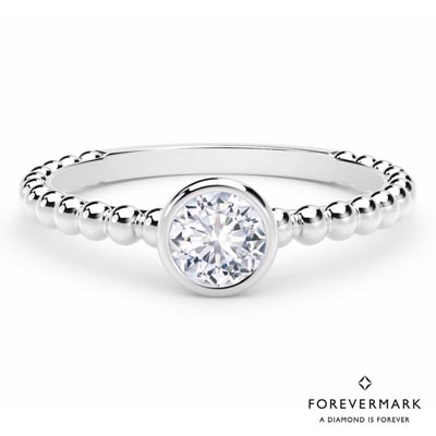 Forevermark Tribute Collection Diamond Stackable Ring in 18kt White Gold (1/7ct tw)