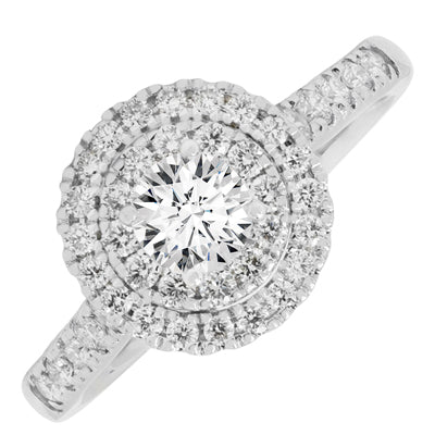 Northern Star Diamond Engagement Ring in 14kt White Gold (3/4ct tw)