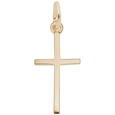 Rembrandt Cross Charm in 10kt Yellow Gold