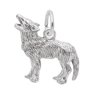 Rembrandt Wolf Charm in Sterling Silver