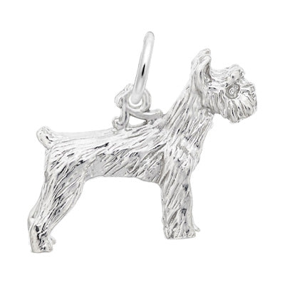 Rembrandt Schnauzer Charm in Sterling Silver