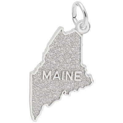 Rembrandt State of Maine Charm in Sterling Silver