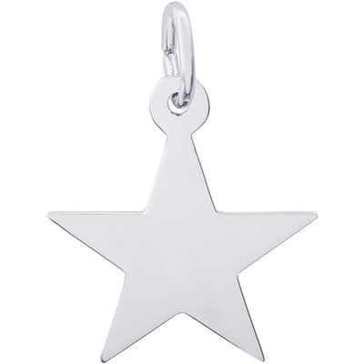 Rembrandt Star Charm in Sterling Silver