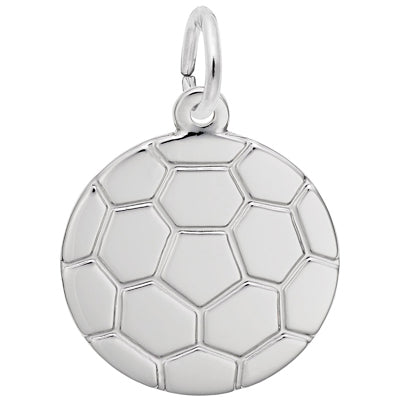 Rembrandt Soccer Charm in Sterling Silver