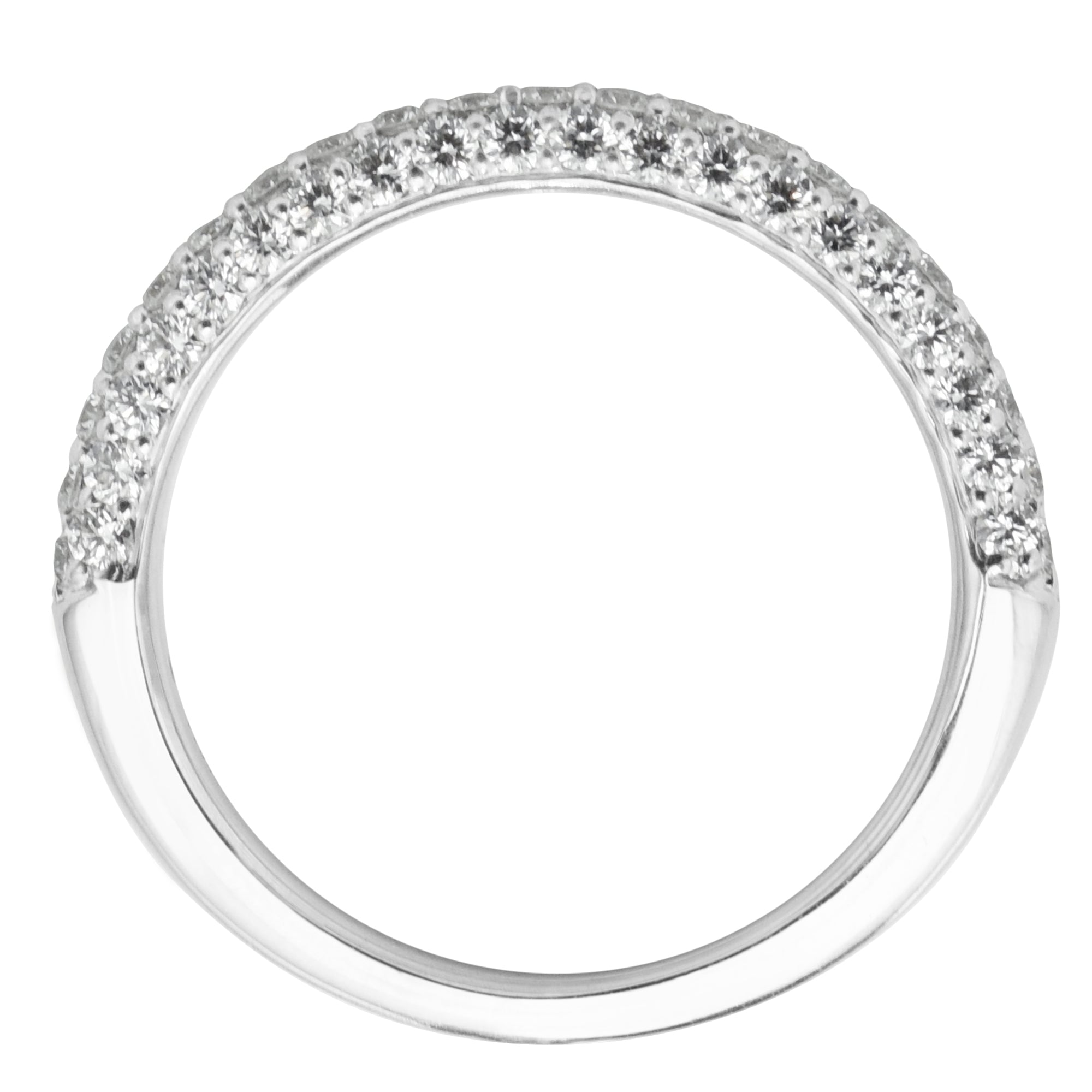 Ritani Pave Diamond Wedding Band in 14kt White Gold (7/8ct tw)