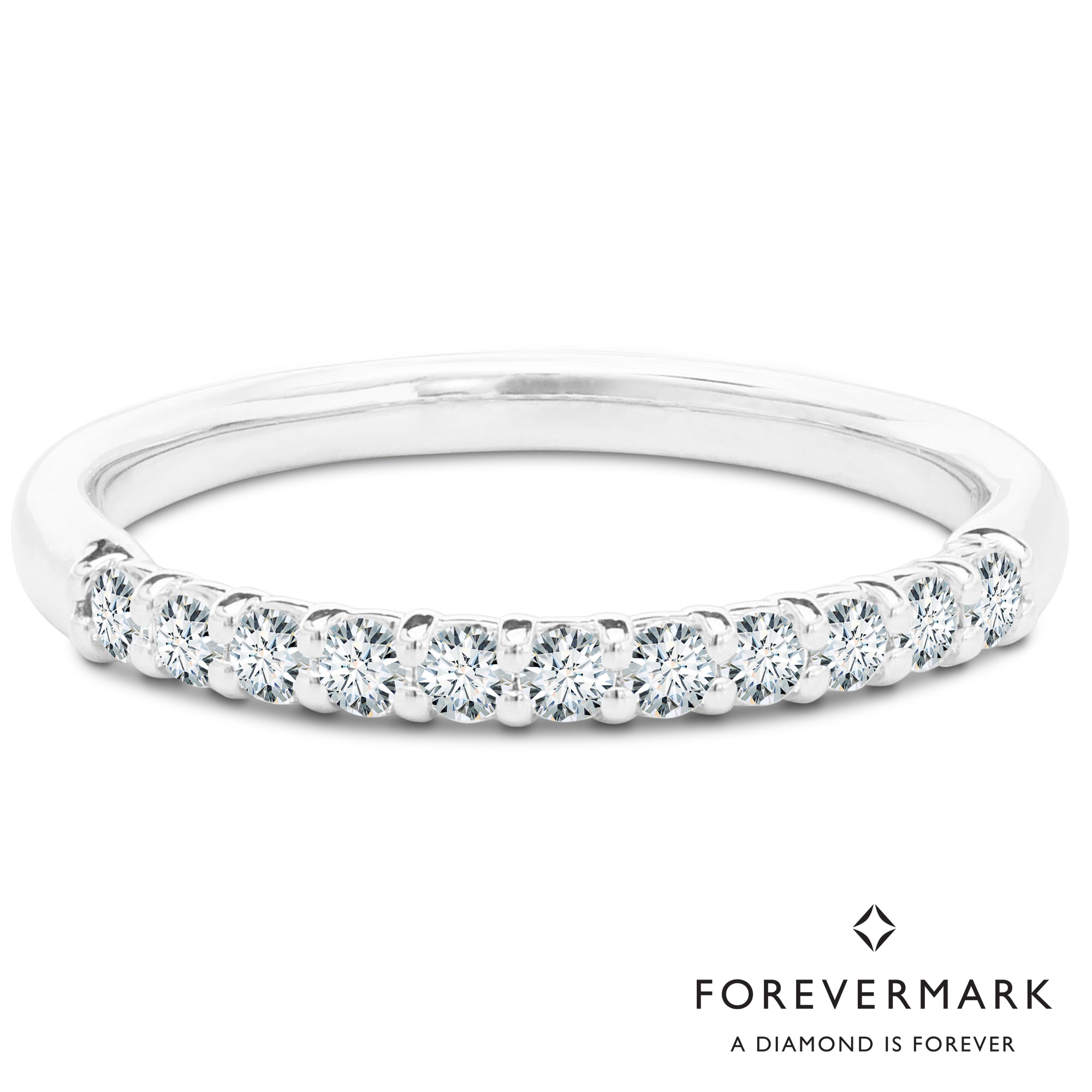 Petite Diamond Wedding Band in 14kt White Gold (1/4ct tw)