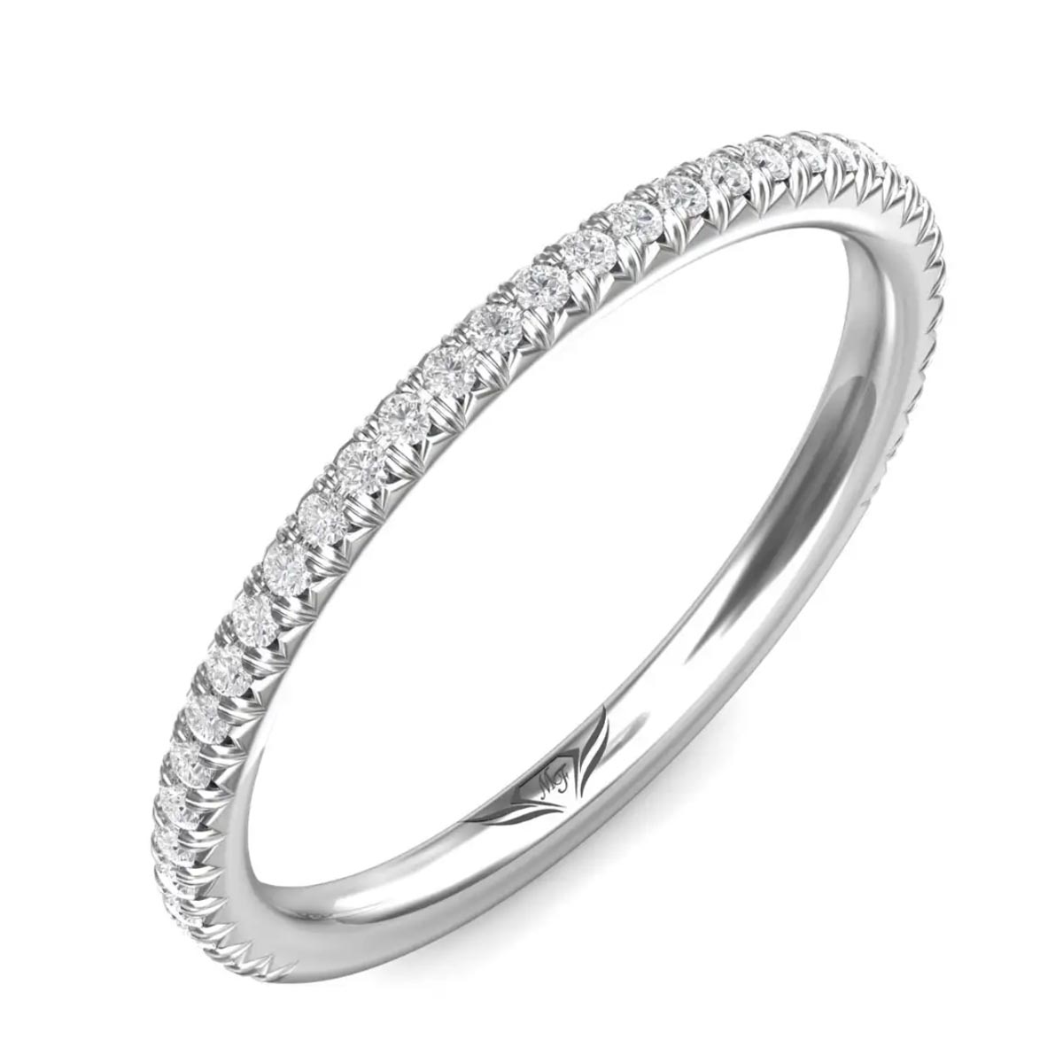 Martin Flyer Diamond Wedding Band in 14kt White Gold (1/5ct tw)