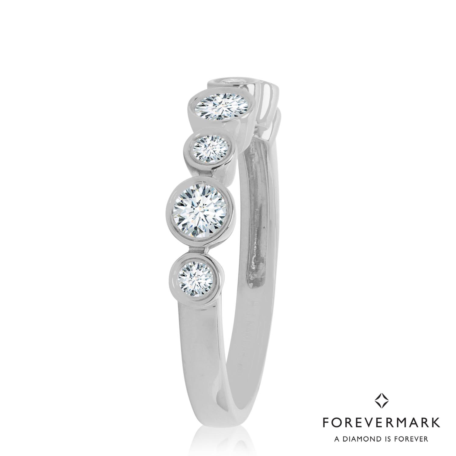 Forevermark Tribute Collection Diamond Bezel Ring in 18kt White Gold (3/8ct tw)