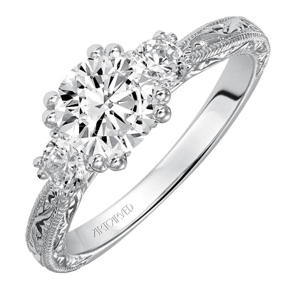 Artcarved Anabelle Diamond Setting in 14kt White Gold (1/3ct tw)