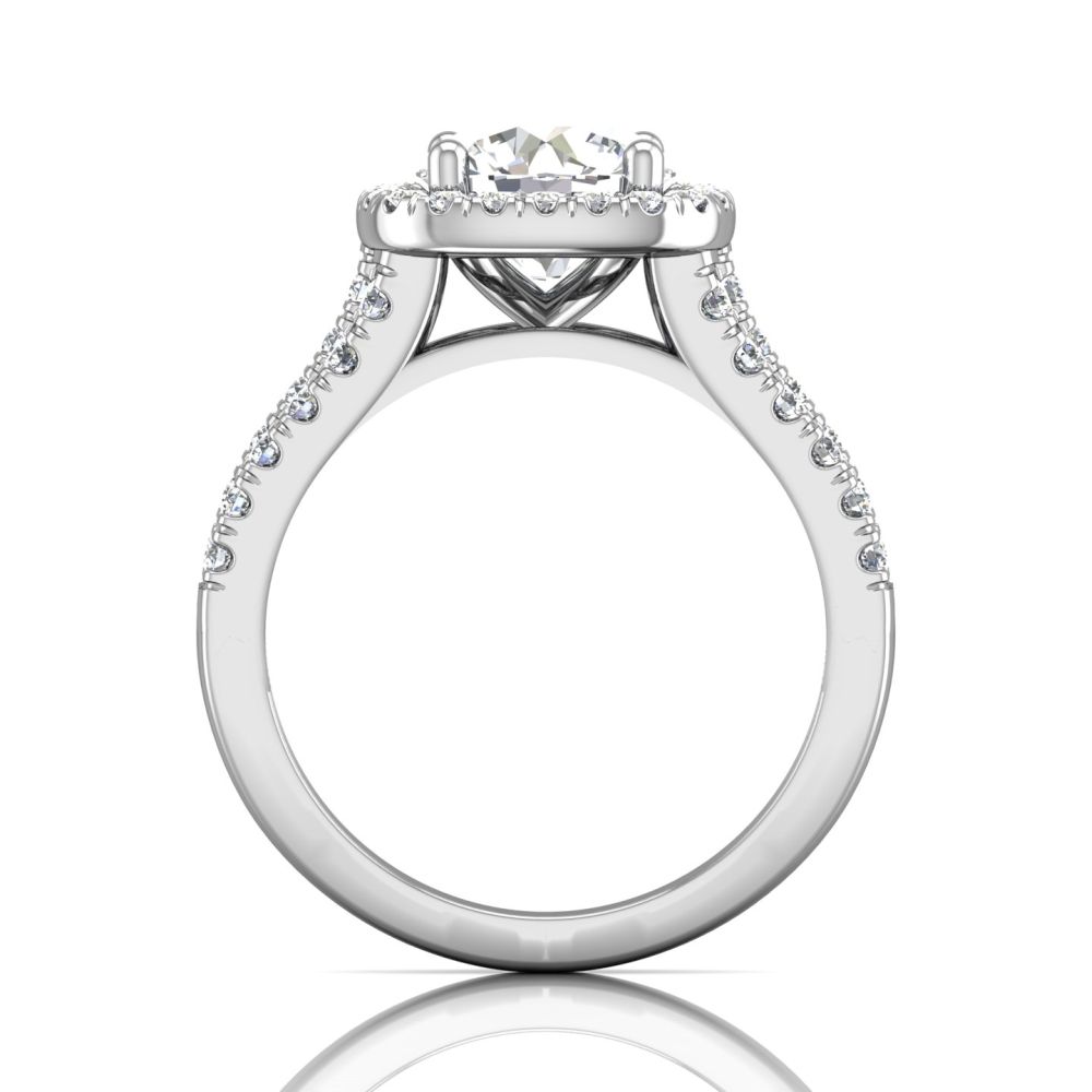 Martin Flyer Diamond Engagement Setting in 14kt White Gold (1ct tw)