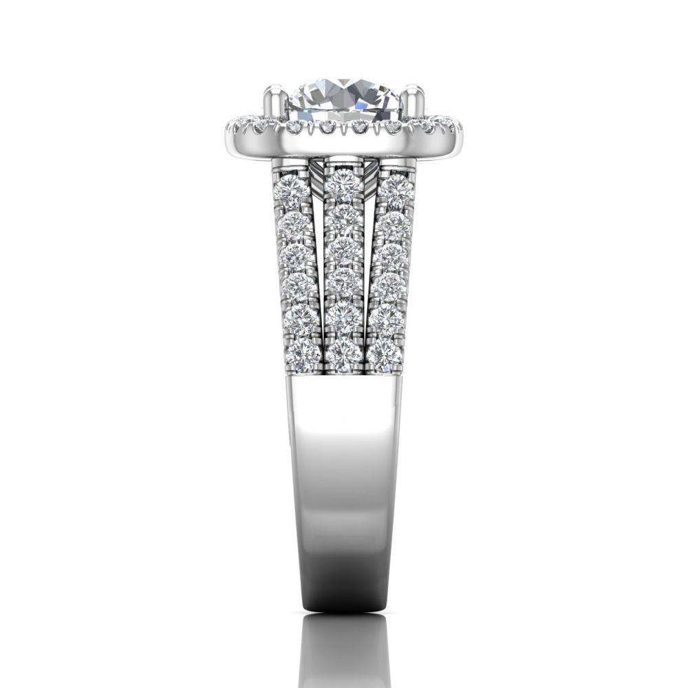 Martin Flyer Diamond Engagement Setting in 14kt White Gold (1ct tw)