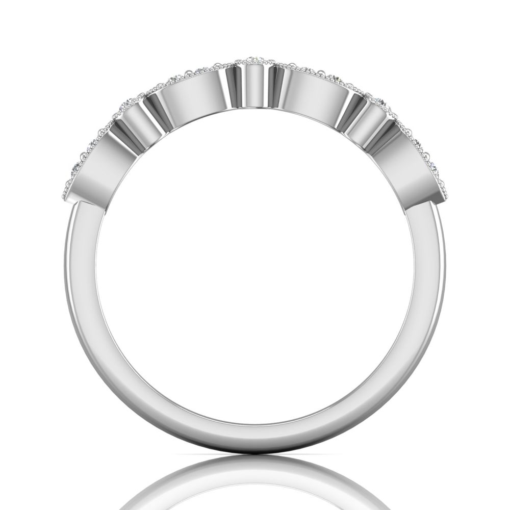 Martin Flyer Diamond Wedding Band in 14kt White Gold (1/10ct tw)