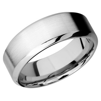 Lashbrook Wedding Band in 14kt White Gold (8mm)