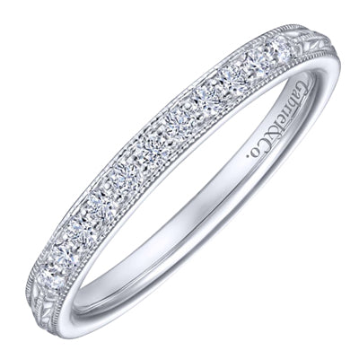 Gabriel Diamond Pave Band in 14kt White Gold (1/5ct tw)