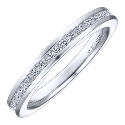 Gabriel Channel Set Diamond Stackable Ring in 14kt White Gold (1/4ct tw)