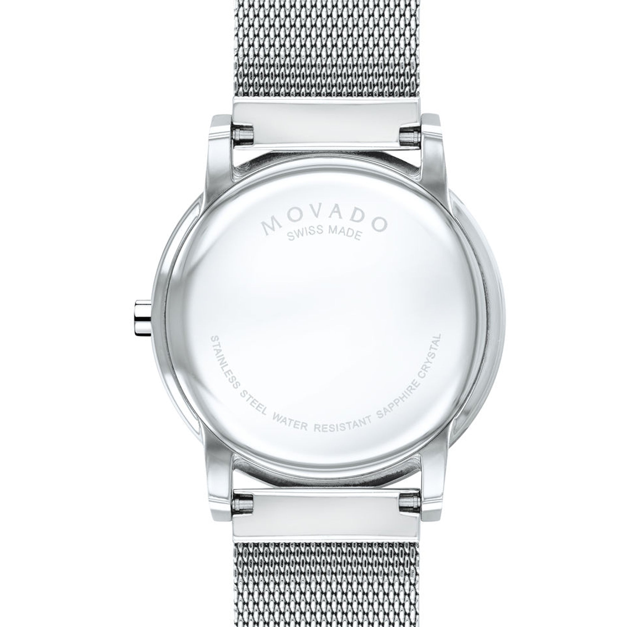 Movado Museum Classic Mens Watch with Black Dial and Stainless Steel Bracelet (Swiss quartz movement)