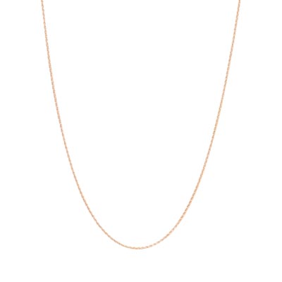 Parisian Wheat Chain in 14kt Rose Gold (18 inches and 0.9mm wide)