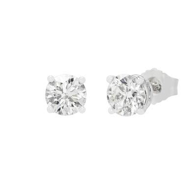 1 ct. tw. Round Cut Diamond Earrings Studs | AE14-017