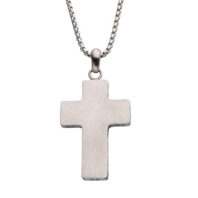 Stainless Steel Engravable Cross Necklace