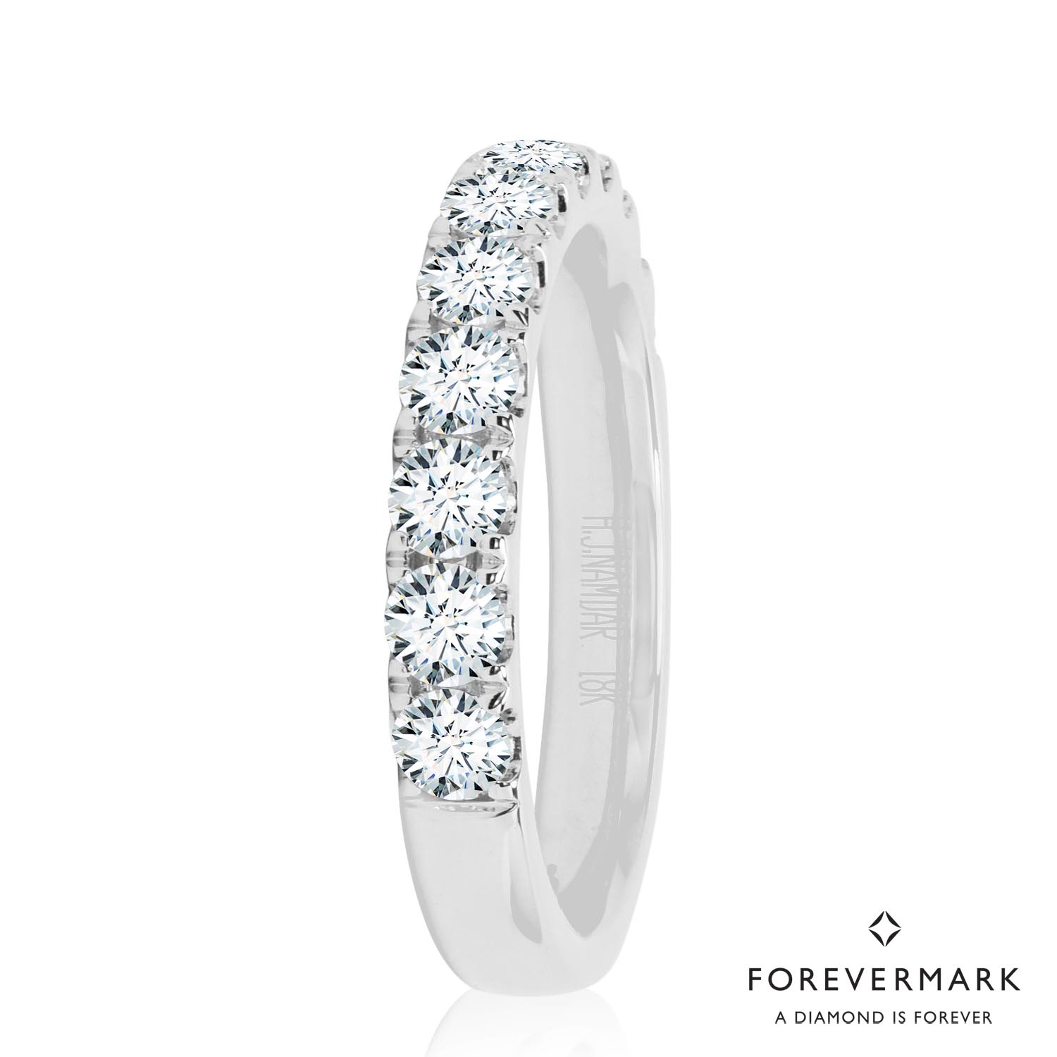 Forevermark Diamond Wedding Band in 18kt White Gold (1ct tw)