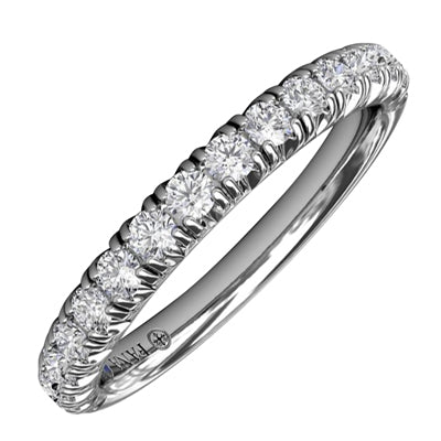 Fana Modern Pave Diamond Band in 14kt White Gold (1/2ct tw)