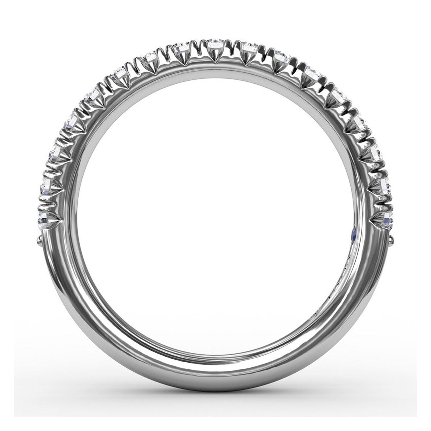 Fana Modern Pave Diamond Band in 14kt White Gold (1/2ct tw)