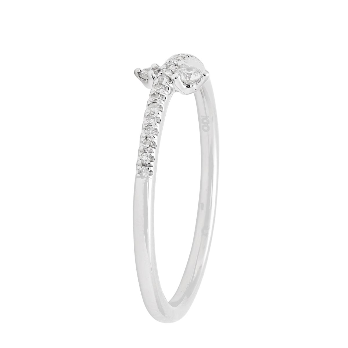 Diamond Fashion Ring in 10kt White Gold (1/10ct tw)