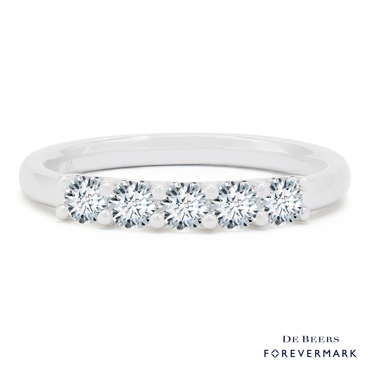 Forevermark Diamond Wedding Band in 18kt White Gold (1/2ct tw)